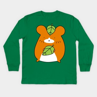 Leaf Hamster Kids Long Sleeve T-Shirt